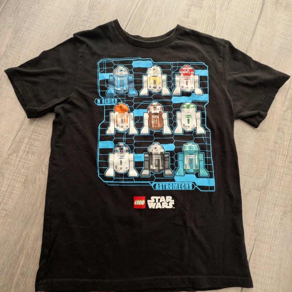 Lego Star Wars Astromechs Droid Factory Kids T-Shirt L (10/12)